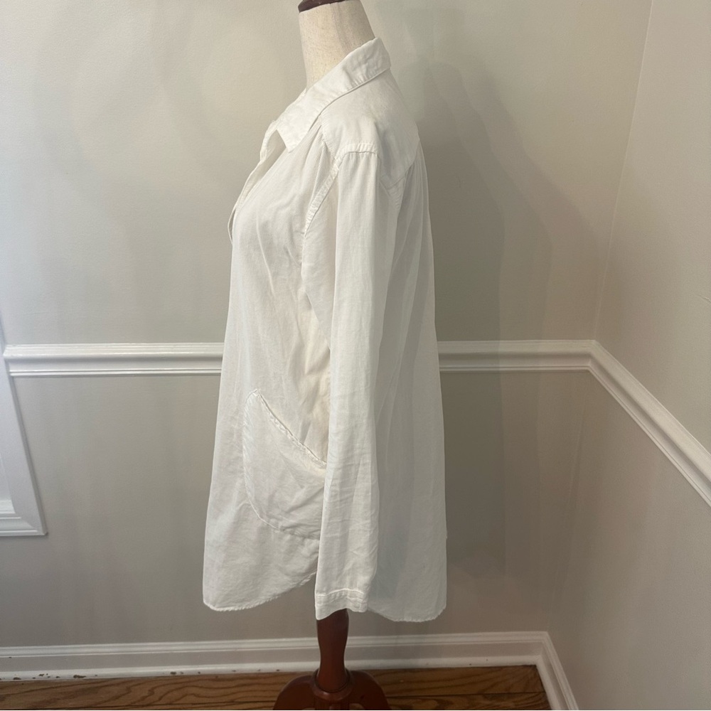 CP Shands White collared corduroy tunic-Size small - Picture 3 of 7